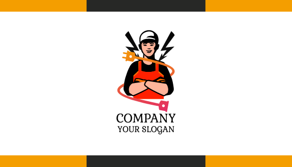 Highly Dedicated Electrician Business Card