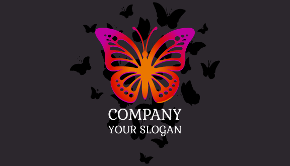 Hollow Wing Butterfly Business Card