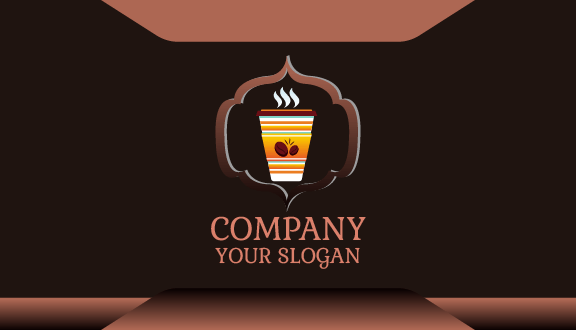 Hot Drink Cafe Business Card