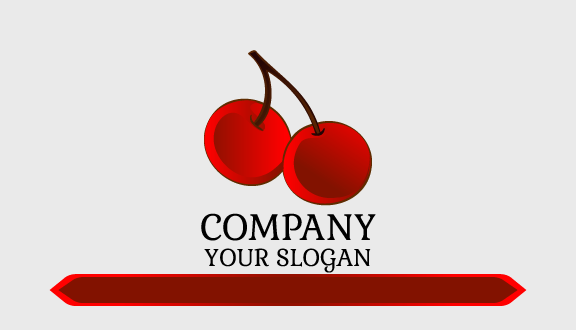 Hot Red Cherry Business Card