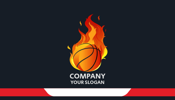 Inferno Blaze Basketball Business Card