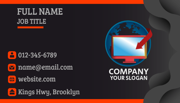 Information Tech Computer Business Card