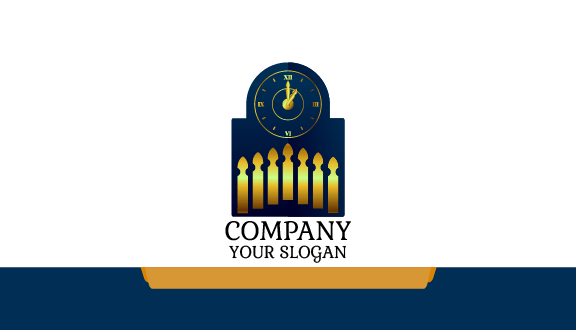 Intricate Clock Business Card