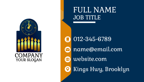 Intricate Clock Business Card