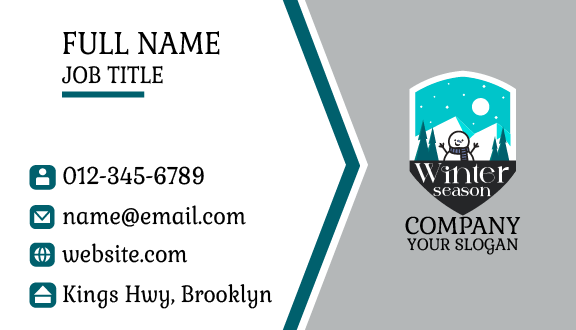 Jolly Snowman Winter Business Card