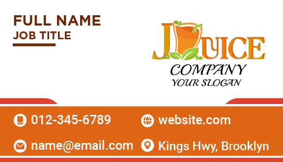 Juice Word Business Card