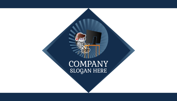 Kids Computer Gaming Business Card