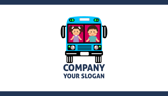 Kids Entertainment Bus Business Card