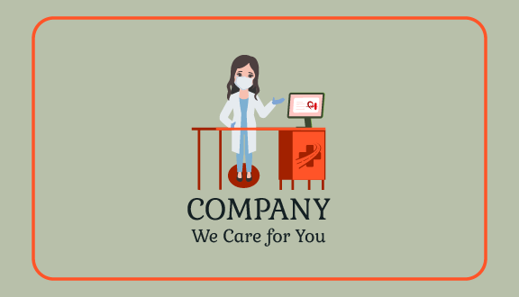 Lady Doctor Pharmacy Business Card