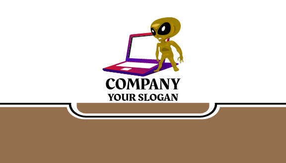 Laptop Alienware Business Card