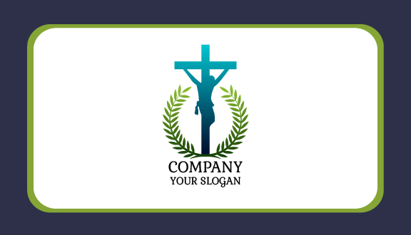 Laurel Wreath Church Business Card