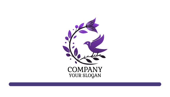 Lavender Branch Bird Business Card