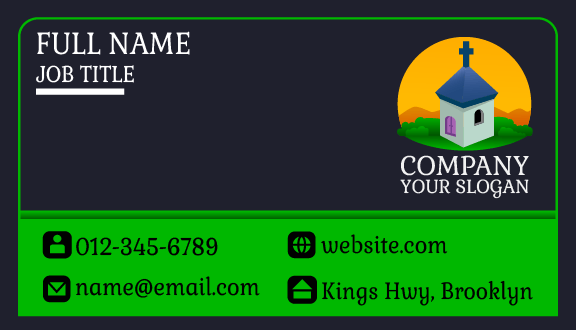 Red Heart Church Business Card