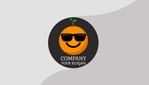 Leafy Stem Orange Business Card