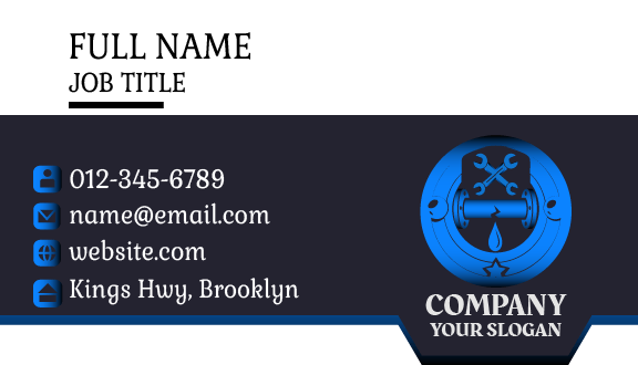 Expert Plumber Equipment Business Card