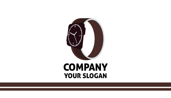 Leather Strap Watch Business Card