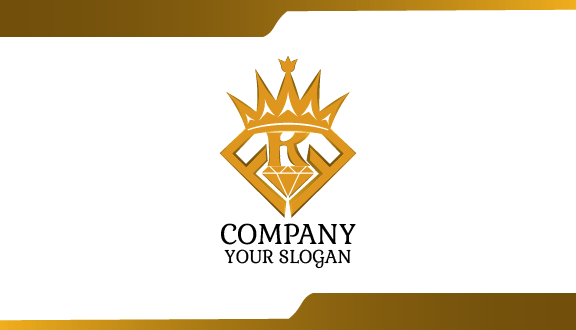Letter R Crown Business Card