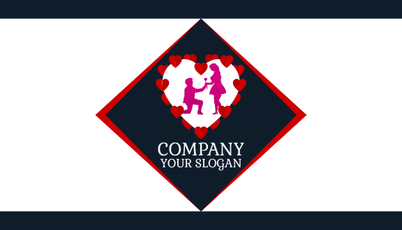 Love Declaration Dating Business Card