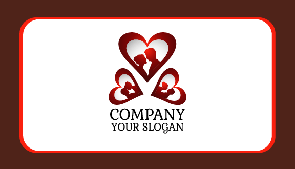 Lovely Heart Dating Business Card