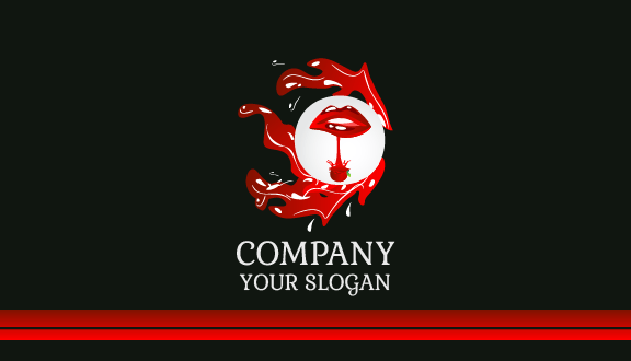 Luscious Cherry Juice Business Card