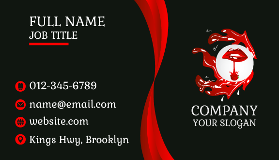 Luscious Cherry Juice Business Card