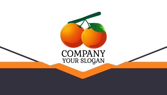 Lush Branch Orange Business Card