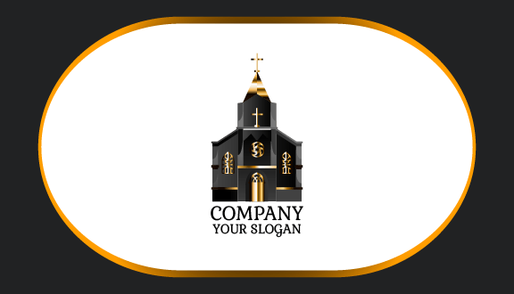 Luxurious Tranquil Church Business Card