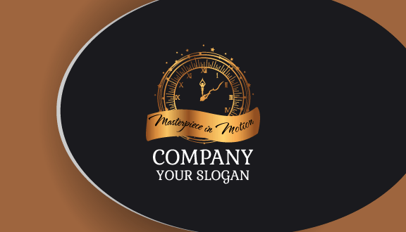 Luxury Clock Store Business Card