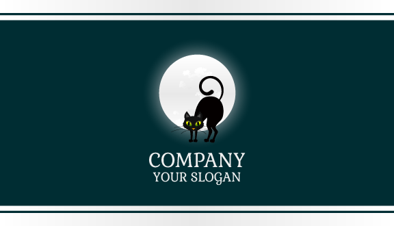 Magician Cat Moon Business Card
