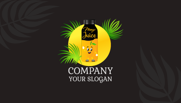 Mango Bottle Juice Business Card