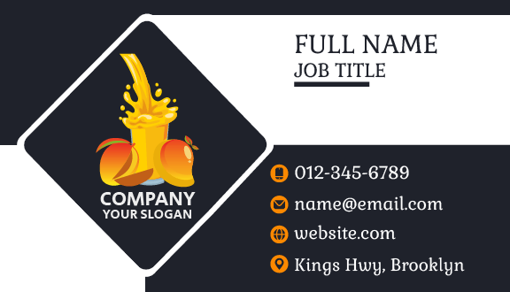 Mango Juice Business Card