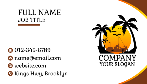 Massive Ship Summer Business Card