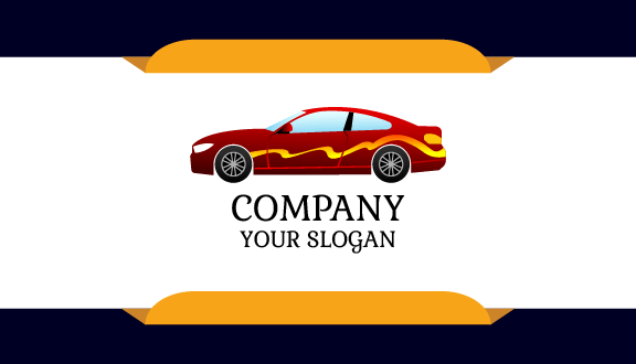 Matte Finish Car Business Card