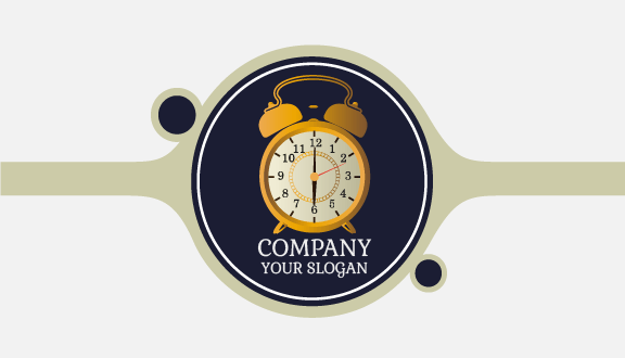 Matte Table Clock Business Card