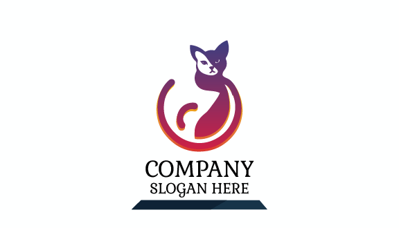 Minimalist Cat Business Card