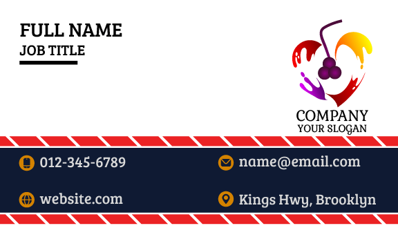 Mixed Fruit Juice Business Card