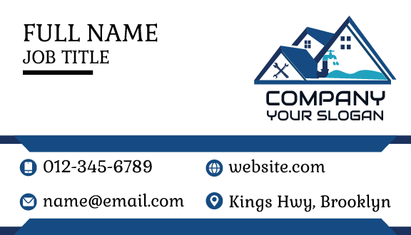 Expert Plumber Equipment Business Card