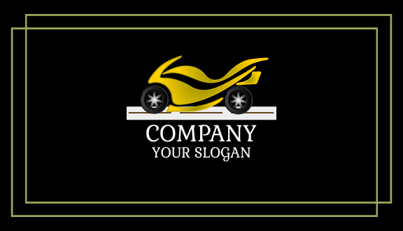 Modern Sports Bike Business Card