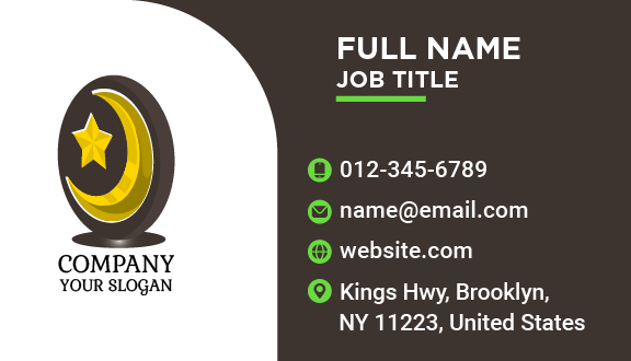 Moon Trophy Business Card