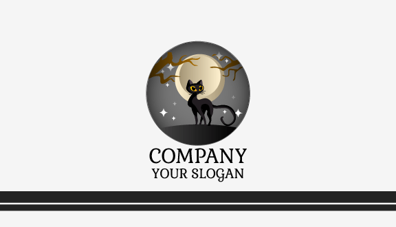 Moonlight Cat Business Card