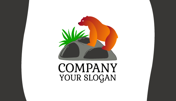 Mountain Climbing Bear Business Card