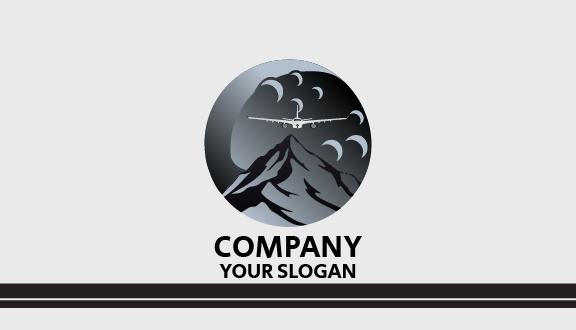 Mountain Outing Moon Business Card