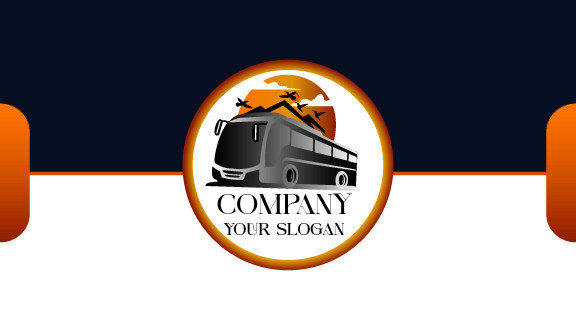 Mountain Travel Bus Business Card