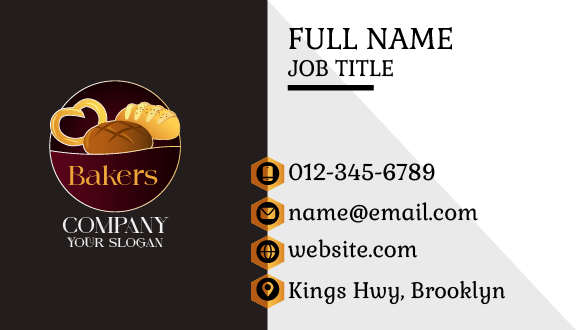 Multigrain Bread Bakery Business Card