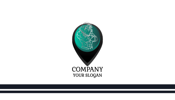 Muscular Physique Fitness Business Card