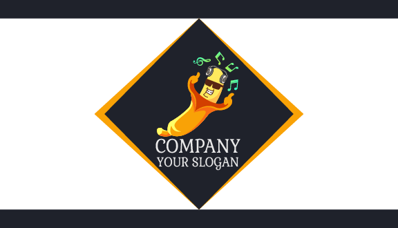 Music Loving Banana Business Card