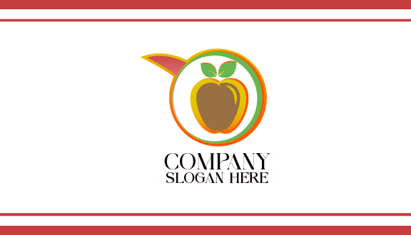 Mustard Exterior Apple Business Card