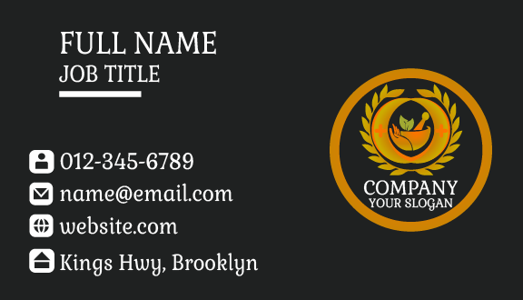 Natural Pharmacy Business Card