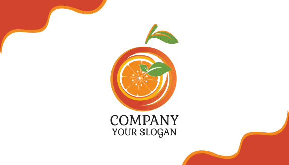 Natural Zesty Orange Business Card