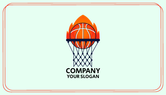 Net Hoop Basketball Business Card